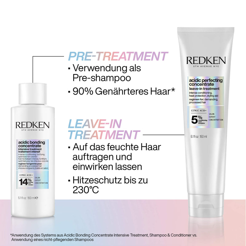 acidic bonding concentrate leave-in treatment und intensive treatment