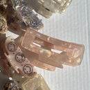 holo haarklammer peach mit verschiedenen haarklammern