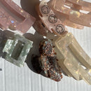 smiley hairclip hot stone mit verschiedenen hairclips