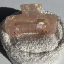 holo haarklammer peach