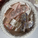 smiley clip blushy latte mit verschiedenen clips