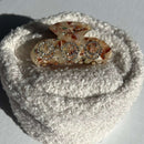 smiley hairclip chili and cream