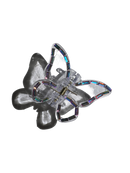 Butterfly Haarklammer Schmetterling Transparent Glitzersteine